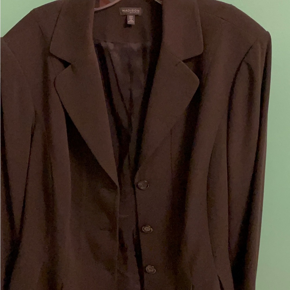 Madison Woman Vintage Black Blazer Jacket - Picture 10 of 13